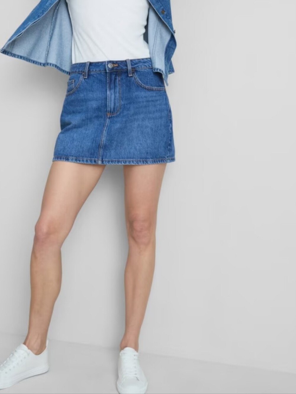 Primark Cotton Denim Mini Skirt Size 2
